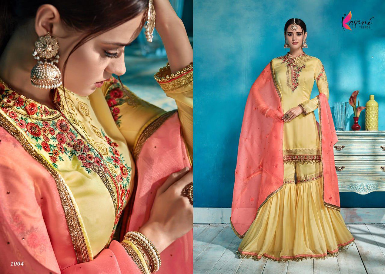 Sharara Vol-1 Kesari Trendz Palazzo Salwar Kameez Sharara Vol-1 Kesari Trendz Palazzo Salwar Kameez